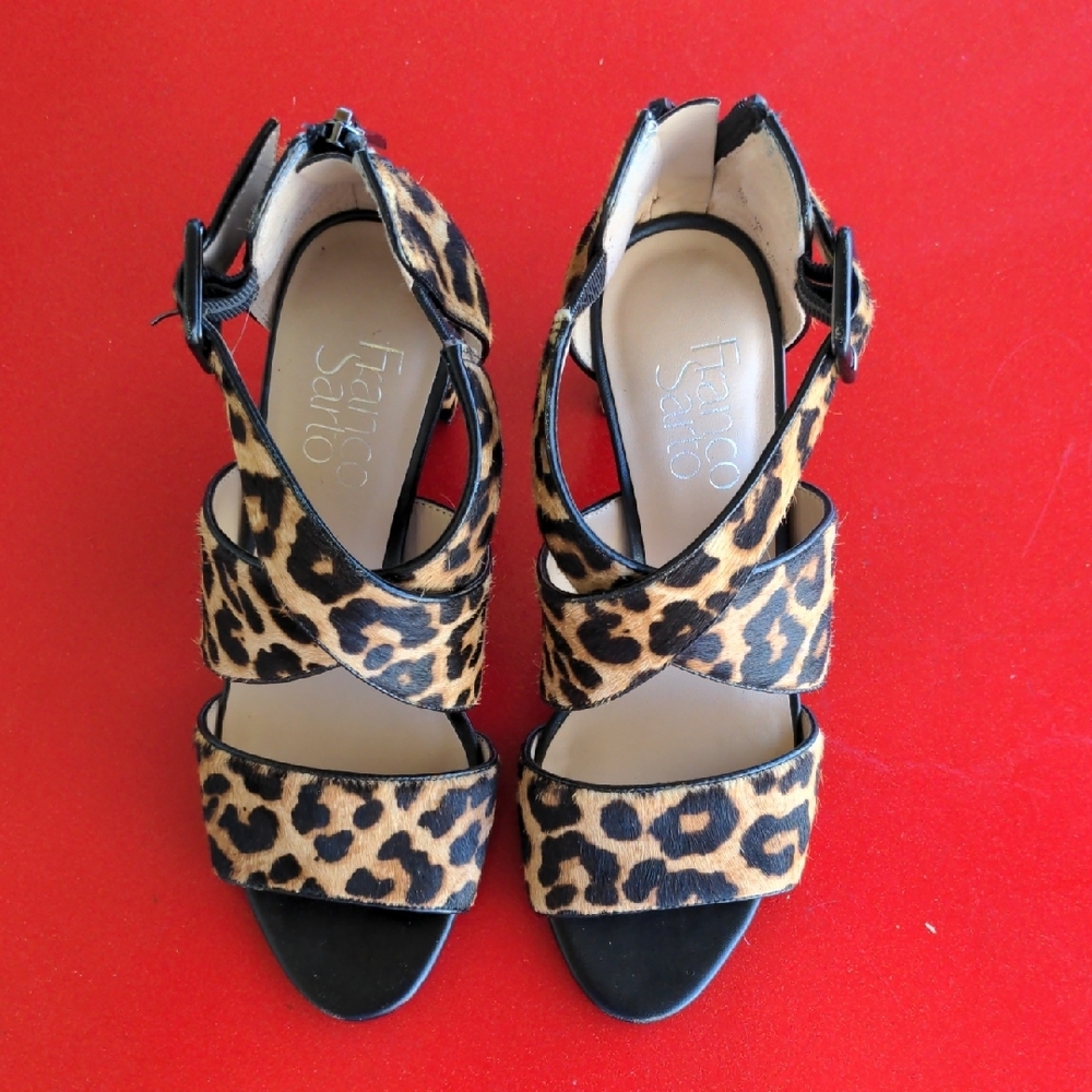 Franco Sarto Leopard Print Women's Sandals